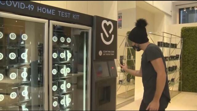 Vending Machine Dispenses COVID Tests